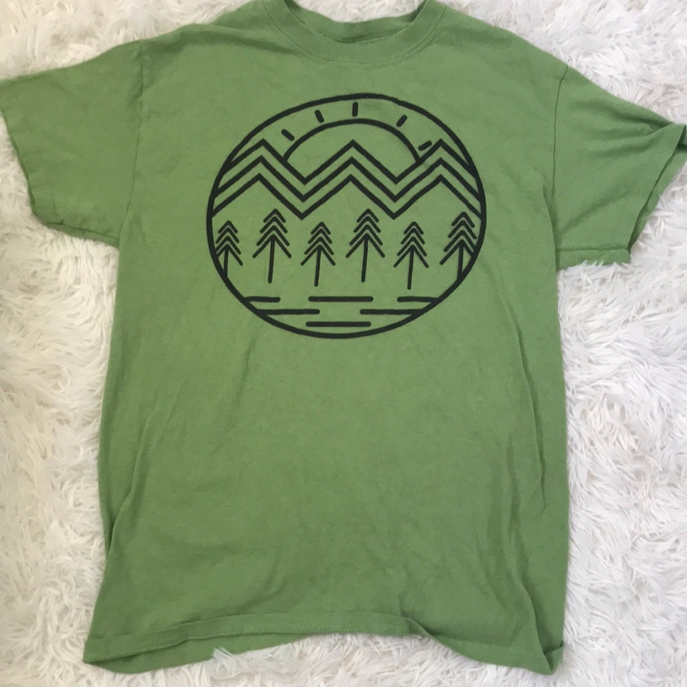 Green outdoors shirt